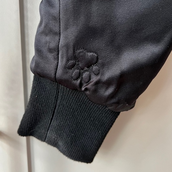 Are You Am I Minami Bomber Jacket Small Medium Chain Cropped Streetwear Black - Picture 3 of 11